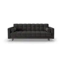 Canapea gri închis extensibilă, cu spațiu de depozitare 222 cm Bali – Cosmopolitan Design