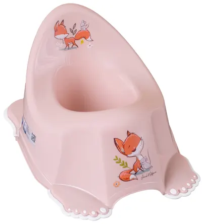 Oliță muzicală anatomică pentru bebeluşi Tega Baby - Poveste de pădure, Roz