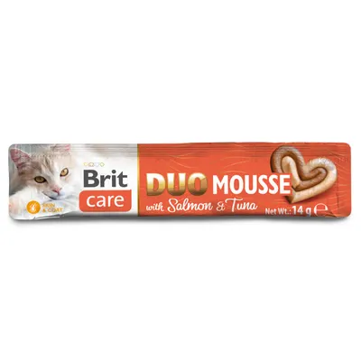 Brit Care Cat Creamy Duo Mousse with Salmon and Tuna 4x14 g
