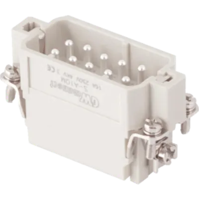 Contector industrial Tata - 49X16 - 10P + E 16A 250V / 4kV / 3 - CRIMP CONNECTION - GRI