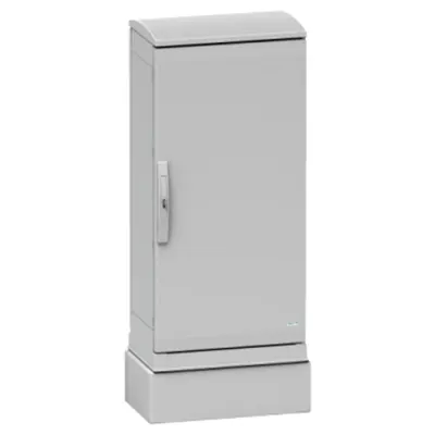 Plinta poliester sticla armata pt carcasa PLAZ(T)124 deschidere frontala IP44-IK10 RAL7035