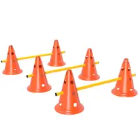 PawHut Set Agility pentru câini 3 piese echipament pentru antrenament set de obstacole cu 6 conuri 3 obstacole geantă | Aosom Romania
