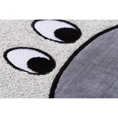 Prosop brodat Hippo grey 75x75 cm Fillikid