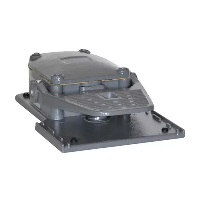Intrerupator de Picior, K Series, One Pedal, With Free Actuation, Metal Body, Open. Contacts 1no+1nc Snap Action