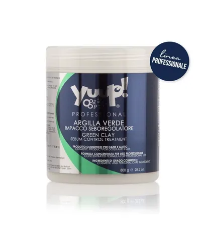 YUUP! Professional Green Clay - Tratament natural pentru controlul sebumului - 800g