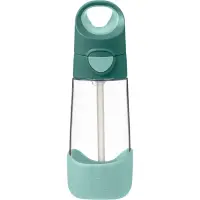 b.box Bottle with Straw biberon cu pai Emerald Forest 1 buc
