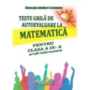 Teste grila de autoevaluare la matematica pentru clasa a 9-a profil Informatica