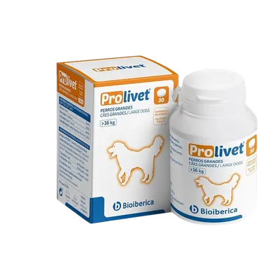 Prolivet, supliment pentru sustinerea functiei hepatice la caini de talie mare, 30 tablete