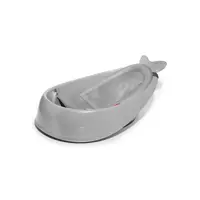 Cadita inteligenta, Skip Hop, Multifunctionala, Cu suport detasabil, Pentru 3 etape de crestere, 2 doua pozitii ergonomice, Antiderapanta, Fara PVC si ftalati, 0 luni+, 70 x 48 x 29 cm, Gri