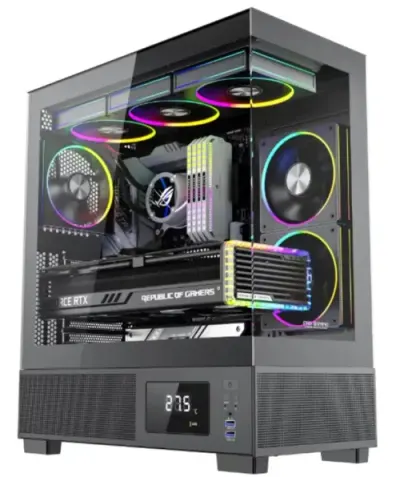 Calculator Sistem PC Gaming OptimX Prime Kian, AMD Ryzen 5 5600X 3.70 - 4.60GHz, 16GB DDR4, 512GB SSD, Nvidia RTX 3050 6GB, Windows 11 Pro