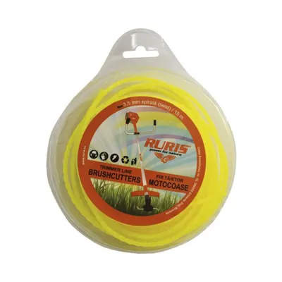 Fir Nailon Motocoasa,15 m, grosime 3.5 mm - spirala