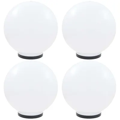vidaXL Lămpi glob cu LED, 4 buc., 40 cm, PMMA, sferic