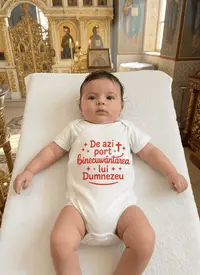 Body bebelus cu mesaj De azi port binecuvantarea lui Dumnezeu