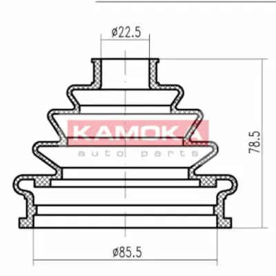 Burduf cauciuc, articulatie planetara KAMOKA 1146762