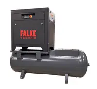 Compresor de aer profesional cu surub - 7.5kW, 1150 L/min, 8-10-13bari - Rezervor 500litri - Falke-FKTG-P-7.5-500L
