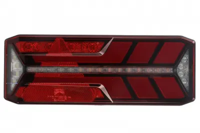 Stop spate stanga ECOLED III (LED, 24V, cu intermitent, cu far de ceata, marsarier, cu stop, lumina de parcare, reflector triunghiular, indicator dinamic, conector: AMP 7PIN)