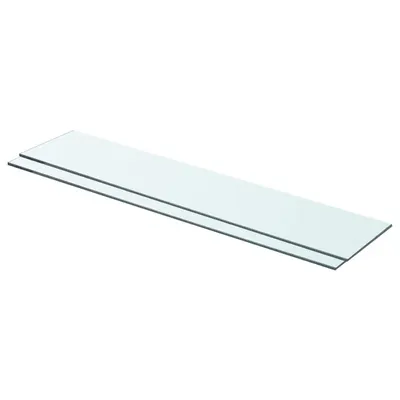 vidaXL Rafturi, 2 buc., 70 x 15 cm, panouri sticlă transparentă