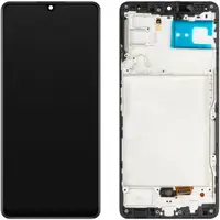 Display cu Touchscreen MP compatibil cu Samsung Galaxy A42 5G A426, cu Rama, Versiune OLED, Negru