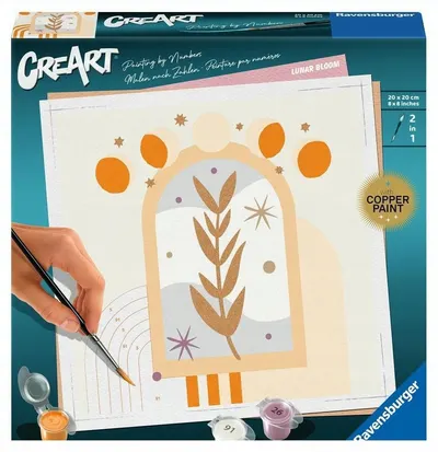Set de pictură pe numere Ravensburger CreArt - Înflorire boho
