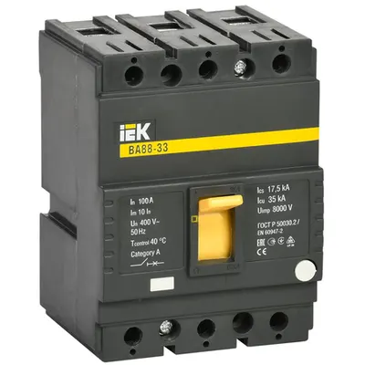 Intrerupator general MCCB VA88-33 3P 100A 35kA