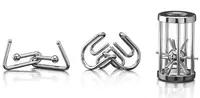 Set de puzzle-uri logice metalice Popular - Jocuri pentru creier (3 buc)