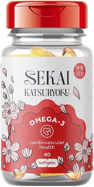 Omega-3, 40 capsule gelatinoase moi, Sekai Katsuryoku