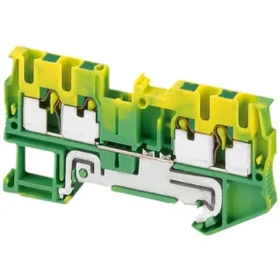 Bloc Terminal Cu Impamantare Linergy6Mm² 1Nivel 1X1 Conex. Cu SurubVerde-Galben
