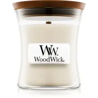 Woodwick Island Coconut lumânare parfumată cu fitil din lemn 85 g