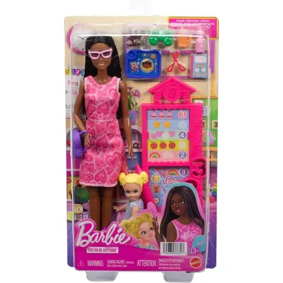 Set de joaca cu papusa, Barbie, Cariere Teacher, JMK17