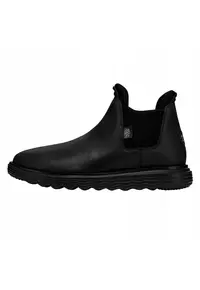 Ghete Chelsea de piele naturala pentru Femei - Wendy Branson Craft - Negru - Negru