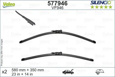 Lama stergator fata (2buc) Silencio 580 350mm potrivit NISSAN JUKE 06.10-12.19