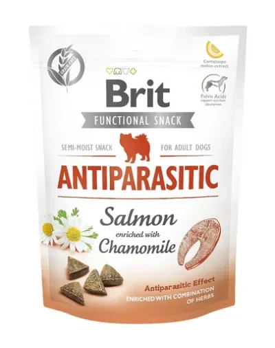 BRIT Care Dog Functional Snack Antiparasitic somon si musetel 150 g pentru caini