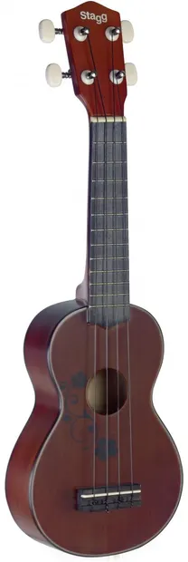 Ukulele Stagg Soprano - US20 FLOWER, cu husă