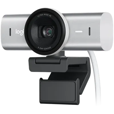 Logitech Mx Brio 4k Ultra Hd Webcam - Pale Grey - 2.4ghz - Emea28-935 - B2c