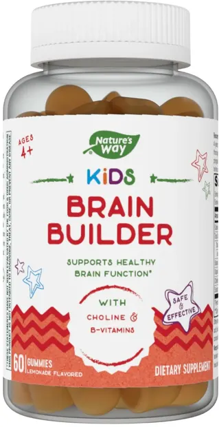 Kids Brain Builder, 60 tablete de jeleu, Nature's Way
