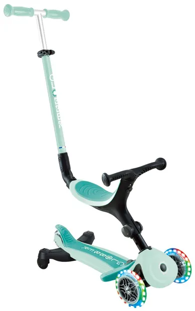 Trotinetă 3 în 1 Globber - Go Up Active Lights 360°, mentă