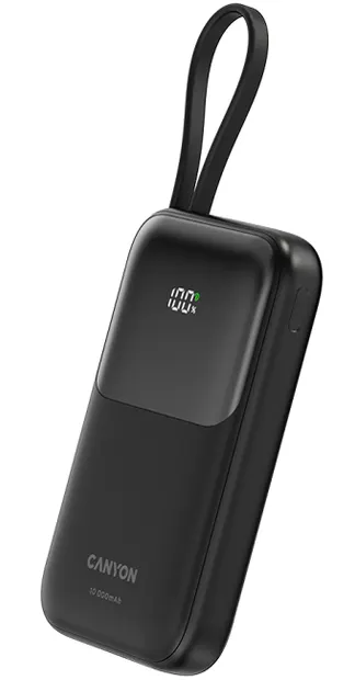 Baterie portabilă Canyon - OnPower 101, 10000 mAh, Neagră