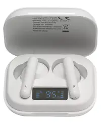 Căști wireless Denver - TWE-38, TWS, albe