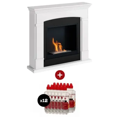 Pachet Helmi Pure White Semineu + 12L bioetanol