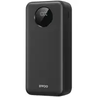 Baterie Externa BWOO BO-P64, 30000mAh, 22.5W, QC + PD, 1 x USB-C - 2 x USB-A, Neagra