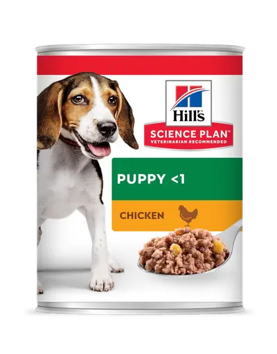 Hrana umeda caini, Hill's Science Plan Canine Puppy Chicken, 370 g