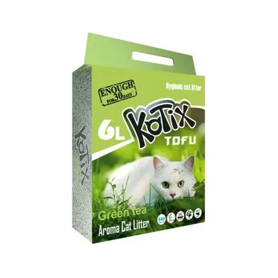 Asternut igienic pentru pisici TOFU Kotix Ceai Verde 6L/ 2.5 kg