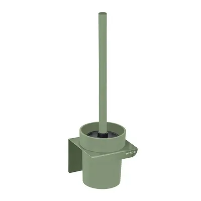 Perie de WC verde autoadezivă cu Turbo-Loc din plastic Lizan – Wenko