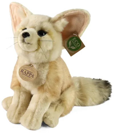 Jucărie de pluș Rappa Eco friends - Vulpe de deșert Fennec, 26 cm