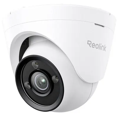 Camera supraveghere IP Dome Full Color Reolink ColorX P335X, 8 MP, 4 mm, night vision color, microfon si difuzor, lumina alba 30 m, slot card, sirena