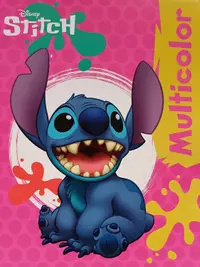Carte de colorat Diakakis Stitch - A4, 32 pagini, sortiment