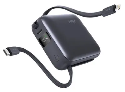 Baterie portabilă ttec - Recharger Mini LCD, 10 000 mAh, negru