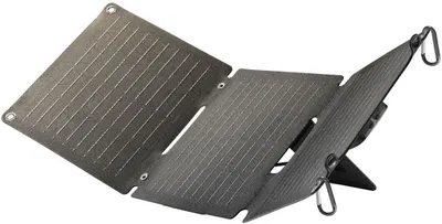 Încărcător solar Cellulalrline - 3 panouri, USB-A/C, 20W, negru