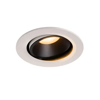 Spot incastrat, NUMINOS MOVE L Ceiling lights, white Indoor LED recessed ceiling light white/black 2700K 20° rotating and pivoting
