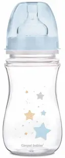Biberon anticolici Canpol - Newborn Baby, 240 ml, albastru
